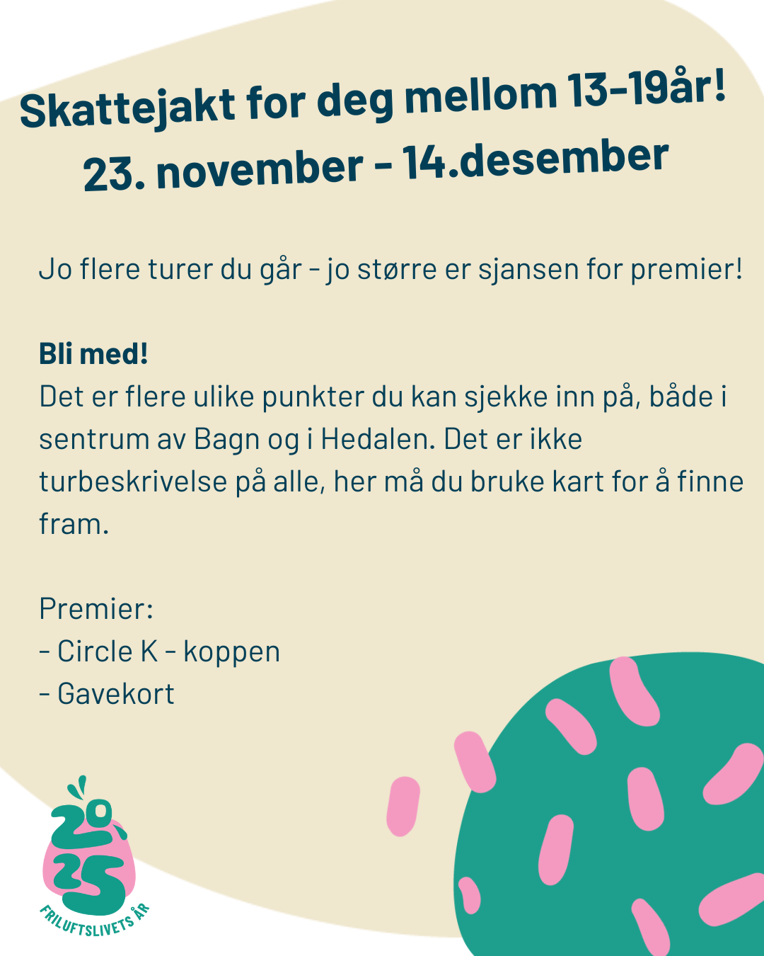 Skattejakt for deg mellom 13-19 Är! - Klikk for stort bilde